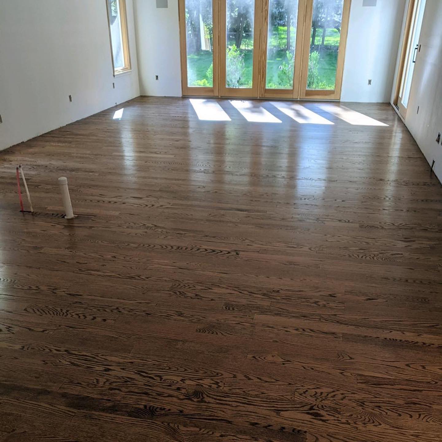 Hardwood flooring in new build